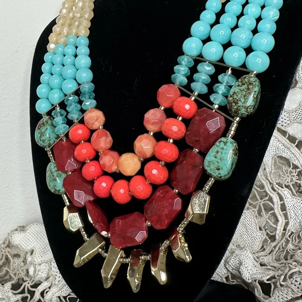 Anthro “Quimera Layered Necklace” - Picture 9 of 12
